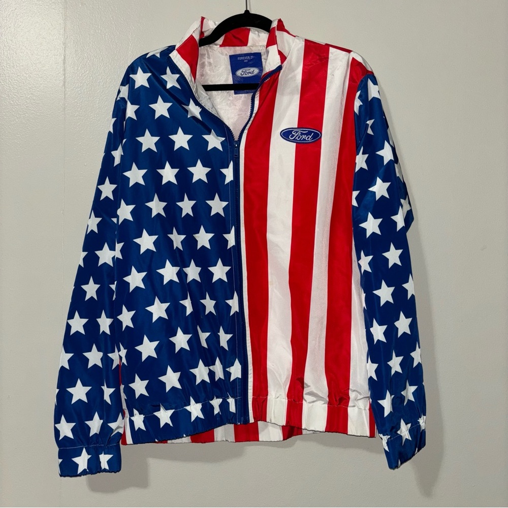Ford Stars and Stripes Windbreaker Jacket